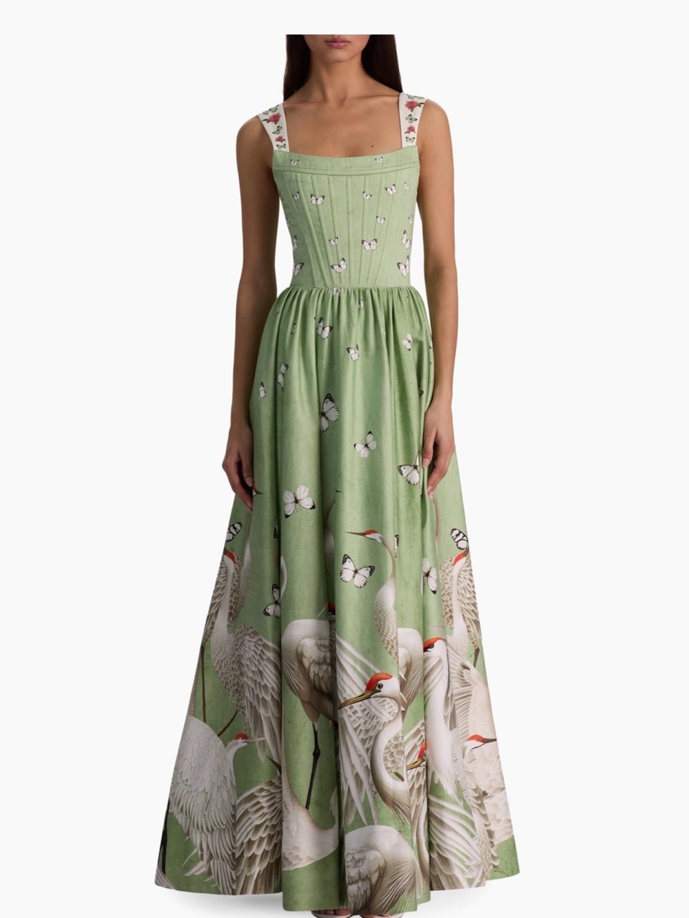 ALICE + OLIVIA
Guinevere Stretch-Cotton Bustier Maxi Dress - Picture 2 of 3